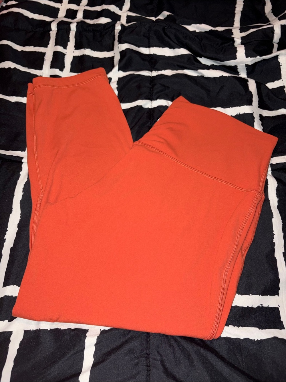 Lululemon size 14 double align Orange High-Waist Leggings